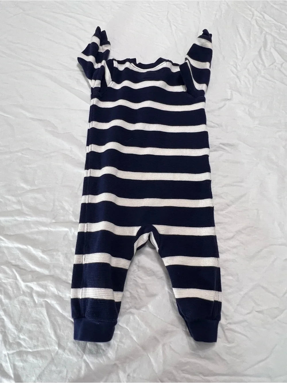 Polo by Ralph Lauren Navy & White Striped one-piece with Red Pony